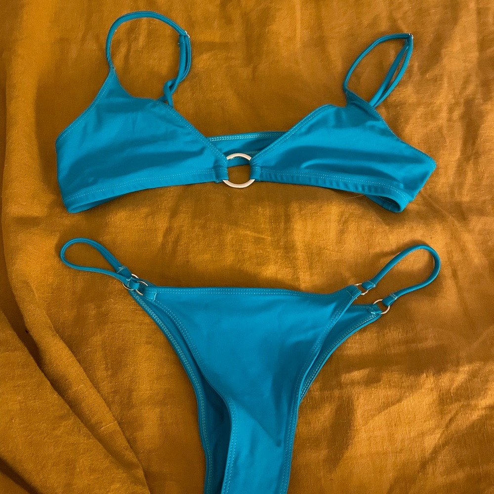 B Ā M B A Swim Ringleader Teal Bikini